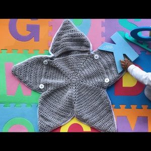 Crochet baby bunting